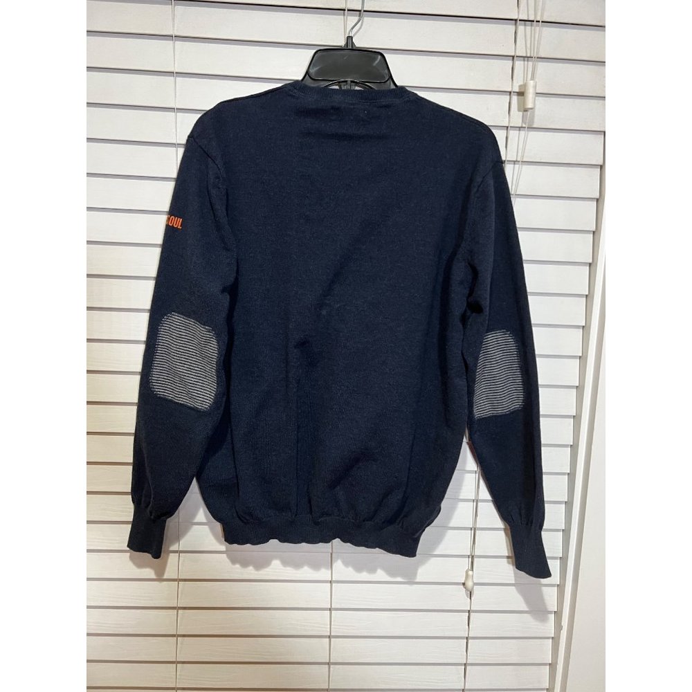 Linksoul Pepperdine University Navy Cotton Cashmere Crewneck Sweater Mens Medium - Picture 4 of 5
